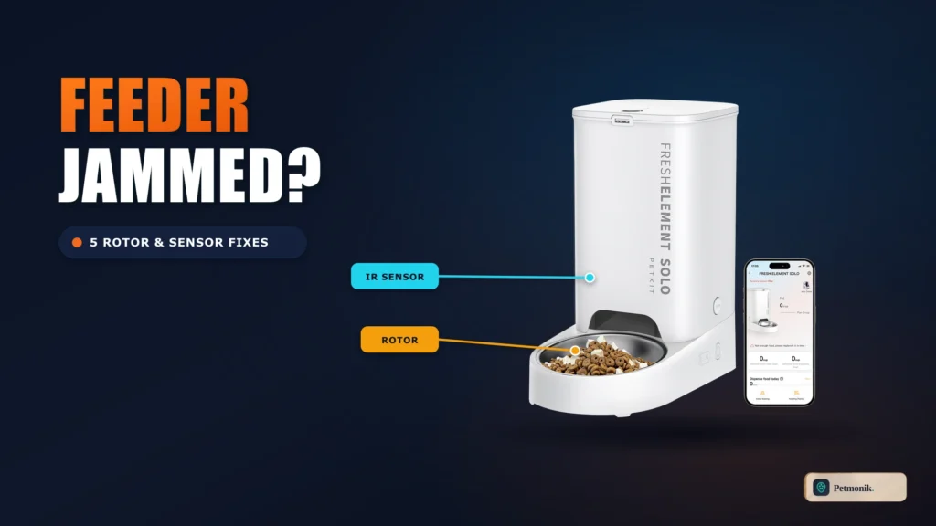 automatic pet feeder jamming fix