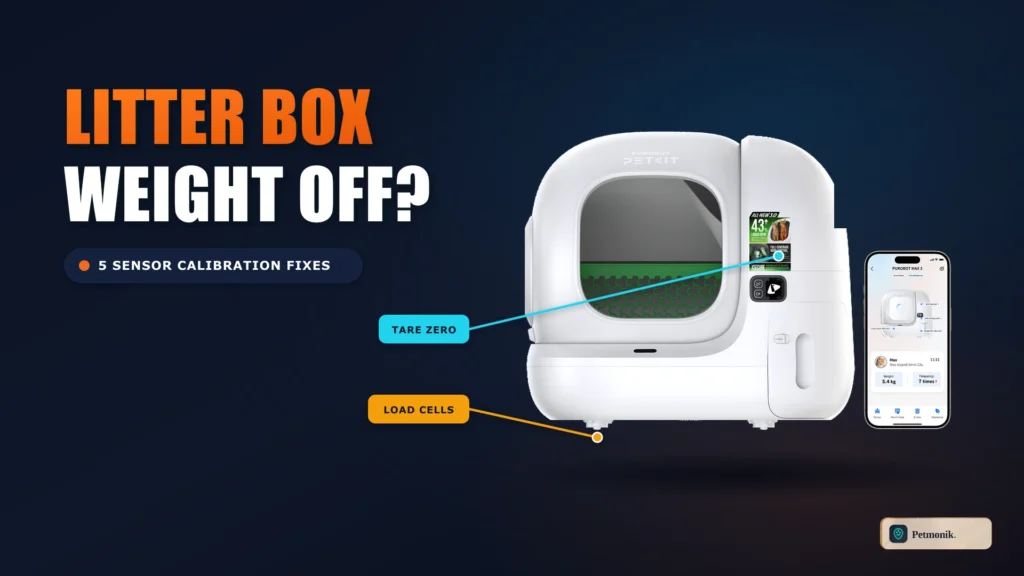 smart litter box weight sensor calibration