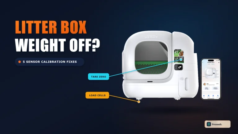 smart litter box weight sensor calibration