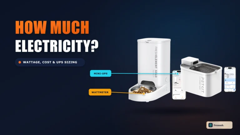 smart pet feeder electricity consumption